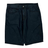 Unbranded Hip Hop Denim Shorts - 36W 11L Dark Wash Cotton Blend