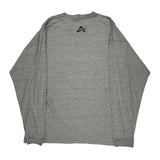 Est. 1975 Avirex Spellout Long Sleeve T-Shirt - 4XL Grey Cotton Blend