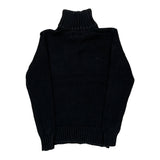 Polo By Ralph Lauren 1/4 Zip - Small Black Cotton