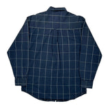 Chaps Ralph Lauren Checked Shirt - Medium Blue Cotton