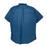 Ralph Lauren Short Sleeve Shirt - Large Blue Cotton