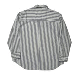Levis Striped Shirt - Medium Blue Cotton