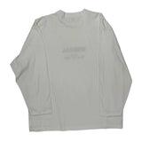 Guess Spellout Long Sleeve T-Shirt - Medium White Cotton