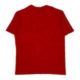 Lacoste Spellout T-Shirt - Medium Red Cotton