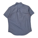 Ralph Lauren Checked Short Sleeve Shirt - Large Blue Cotton