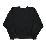 Reverse Weave Champion Graphic Sweatshirt - XL Black Cotton Blend