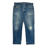 501 Levis Jeans - 36W 30L Blue Denim