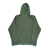 The North Face Striped Hoodie - XL Orange Cotton Blend