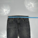 501 Levis Jeans - 37W 32L Grey Cotton