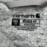 Carhartt Hoodie - 2XL Grey Cotton Blend