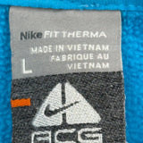 Nike Acg Fleece Jacket - Large Blue Polyester
