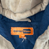 Corner Stone Graphic Jacket - XL Brown Cotton
