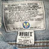 Avirex Denim Jacket - Large Light Wash Cotton
