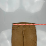 Dickies Carpenter Trousers - 34W 31L Brown Cotton