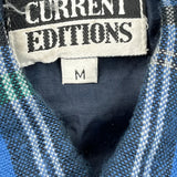 Current Edition Checked Flannel Shirt - Medium Green Cotton