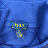Age 10-12 Polo By Ralph Lauren 1/4 Zip - Large Blue Cotton