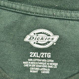 Dickies T-Shirt - 2XL Green Cotton