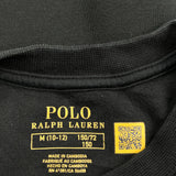 Age 8-9 Polo By Ralph Lauren Spellout Long Sleeve T-Shirt - Medium Red Cotton