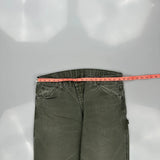 Dickies Carpenter Trousers - 37W 30L Green Cotton