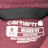 Carhartt Hoodie - Medium Burgundy Cotton