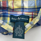 Age 5 Ralph Lauren Checked Shirt - Small Multicoloured Cotton