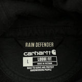 Rain Defender Carhartt Hoodie - Large Black Cotton Blend