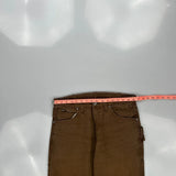 Dickies Carpenter Trousers - 32W 32L Brown Cotton