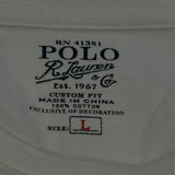 Polo By Ralph Lauren T-Shirt - Large White Cotton
