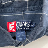 Chaps Ralph Lauren Checked Shirt - Medium Blue Cotton