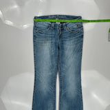 Harley Davidson Boot Cut Jeans - 30W UK 8 Blue Cotton