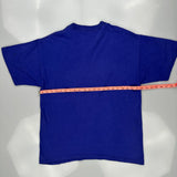 Mickey Mouse Mickey Cartoon T-Shirt - Medium Blue Cotton