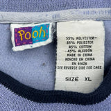 Winnie The Pooh And Piglet Disney Cartoon Sweatshirt - XL Blue Polyester Blend