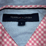 Tommy Hilfiger Striped Shirt - Small Red Cotton