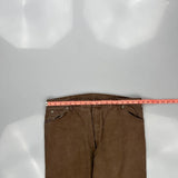 Dickies Carpenter Trousers - 37W 31L Brown Cotton