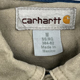 Insteel Wire Products Carhartt Short Sleeve Shirt - Medium Khaki Cotton