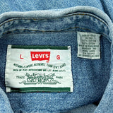 Levis Denim Gilet - Large Blue Cotton