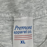 American Flag Premont Single Stitch T-Shirt - XL Blue Cotton