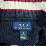 Age 6 Polo By Ralph Lauren 1/4 Zip - Small Navy Cotton