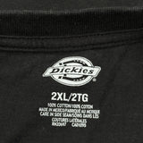 Dickies T-Shirt - 2XL Black Cotton