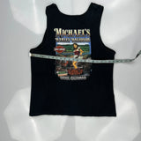 Michael'S Harley Davidson Harley Davidson Graphic Vest - Medium Black Cotton