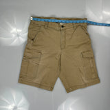 Carhartt Cargo Shorts - 33W 11L Khaki Cotton