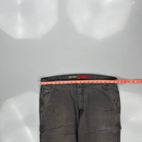 Dickies Carpenter Trousers - 37W 31L Grey Cotton Blend