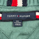 Tommy Hilfiger Jumper - 2XL Green Cotton