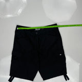 Ecko Unltd Hip Hop Cargo Shorts - 34W 12L Black Cotton