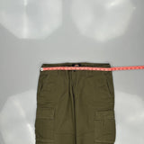 Dickies Cargo Trousers - 35W 30L Green Cotton