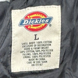 Dickies Checked Jacket - Large Black Cotton