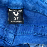 Age 2 True Religion Denim Shorts - Xx-Smallw 6L Blue Cotton