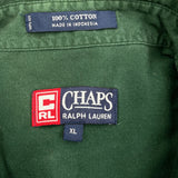 Chaps Ralph Lauren Short Sleeve Shirt - XL Green Cotton
