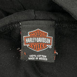 Harley Davidson Graphic Hoodie - Large Black Cotton