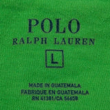 Polo By Ralph Lauren T-Shirt - Large Green Cotton